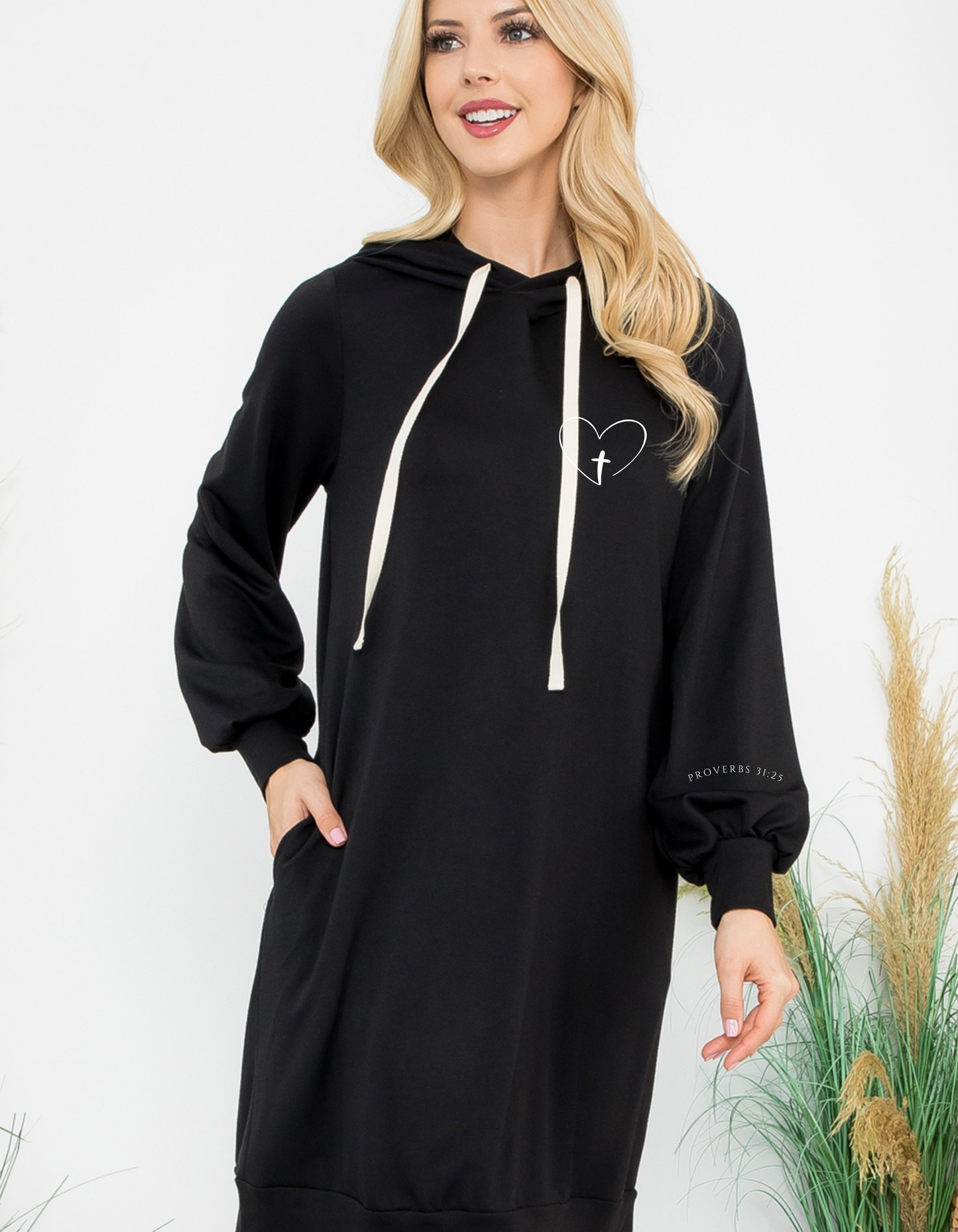Faithful & Fearless Hoodie Dress