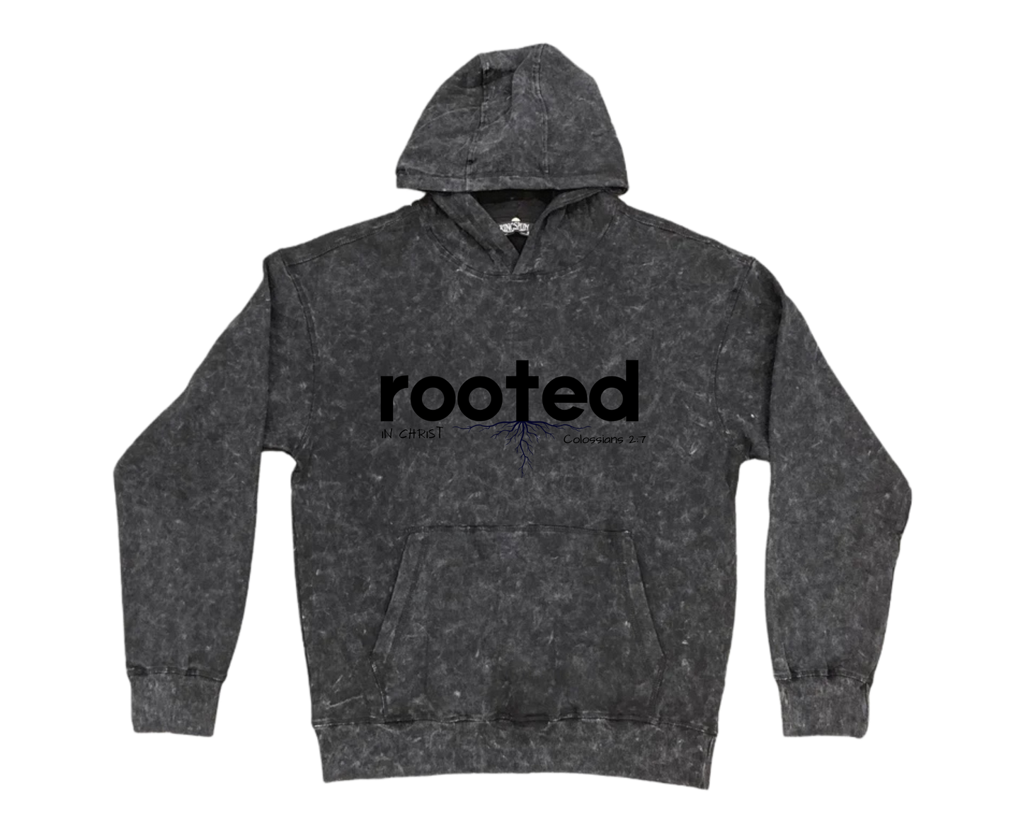 Rooted in Christ Acid Washed Hoodie